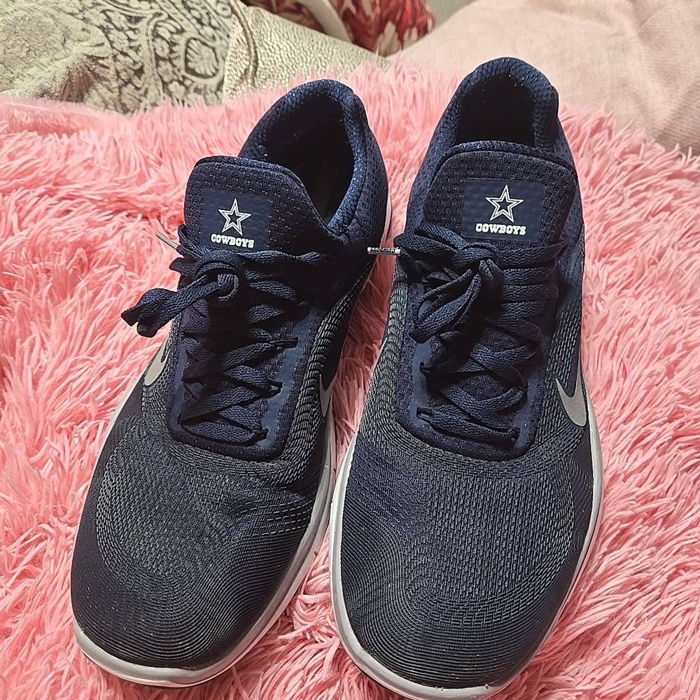 NIKE NFL X Free Trainer V7 Dallas Cowboys Blue Runnin Navy Athletic Shoes